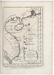 Mappa della costa di Tonchino e Cocincina da Jacobus van der Schley